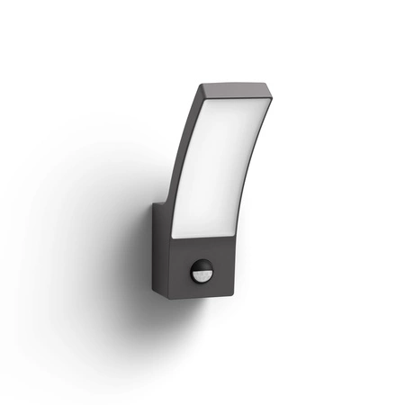 Gartenleuchte LED Wandleuchte SPLAY IR myGarden 12W 2700K IP44 mit Bewegungs- und Dämmerungssensor Anthrazit PHILIPS