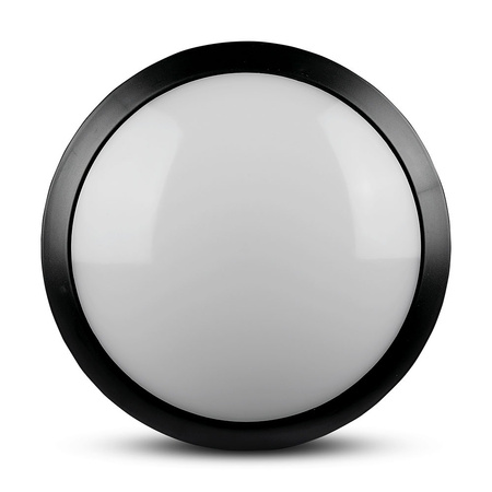 LED Deckenaufbauleuchten Deckenleuchte 12W 3000K 840lm IP66 Rund mit Mikrowellensensor Schwarz VT-8008 V-TAC