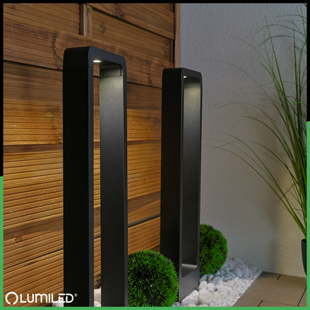 Gartenleuchte 10W, Außenstehleuchte Pollerleuchte 60cm ERICA LUMILED