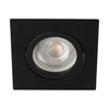 Ring Flush Mounted Ceiling Adjustable GU5.3 GU10 Square Black Dalla Kanlux Spot Luminaire