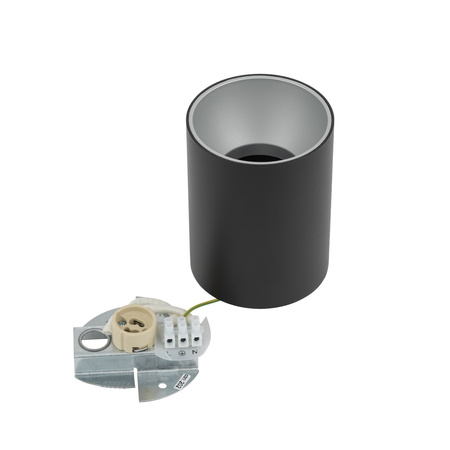 Aufbauleuchte EYE TONE 8932 Nowodvorski Schwarz GU10 Deckenrohr Aluminium Minimalistisch