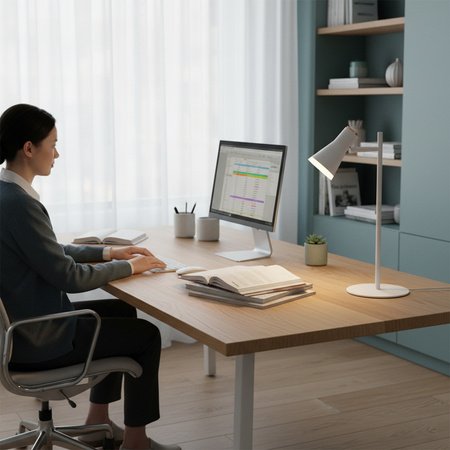 Schreibtischlampe 4.2W LED BERG weiß 3000K GOLDLUX (Polux)