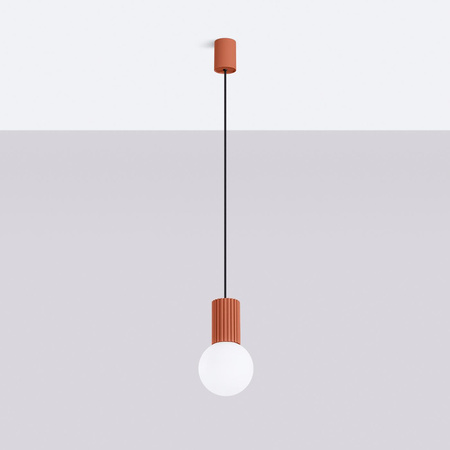 Hängelampe Hängend G9 Rund Rot Modern Matt Halo Sollux