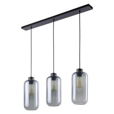 MARCO GRAPHITE Glas+Metall Graphit Loft Pendelleuchte 3xE27 2078 TK Lighting