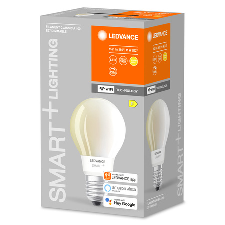 E27 A67 LED Lampen 11W = 100W 2700K Warm 1521lm 300° LEDVANCE SMART+ WIFI Filament Dimmbar