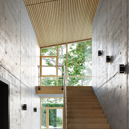 Wandleuchte BLOCCO G9 Rectangular Up-Down Modern Schwarz SOLLUX