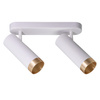 Wand- und Deckenstrahler Leuchte 2x GU10 Weißgold FADO Sanico Goldlux