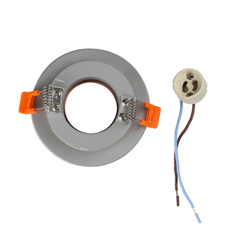 Deckeneinbauleuchte GU10 mit Öse rund Grau/Roségold VT-862 V-TAC – 5 Jahre Garantie