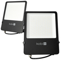 LED-Außenstrahler Garten 100W 13000lm 4000K Neutral 120° IP65 IK06 Schwarz Seul Kobi