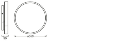 LED Deckenleuchte ORBIS BACKLIGHT 28W 2400lm RGB CCT 35cm SMART+ WIFI LEDVANCE