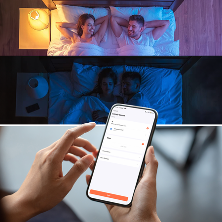 Lampen E27, Glühbirne A70 15W = 100W 1500lm CCT RGB Dimmbar Intelligent TUYA WiFi SMART SAYO LUMILED