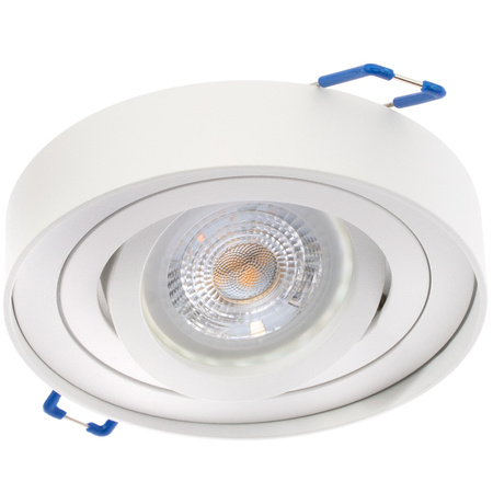 Einbaustrahler GU10, Einbauspot HALOGEN 20mm Runde Tube beweglich Weiß MIDI LUMILED