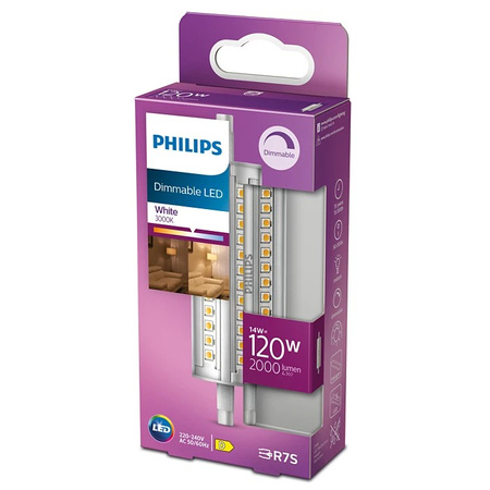 LED Leuchtmittel R7S 14W = 120W 2000lm 3000K Warm PHILIPS Dimmbar