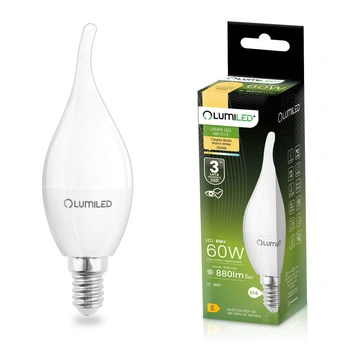 Lampen E14, Glühbirne BA35 8W = 60W 806lm 3000K 180° warm LUMILED
