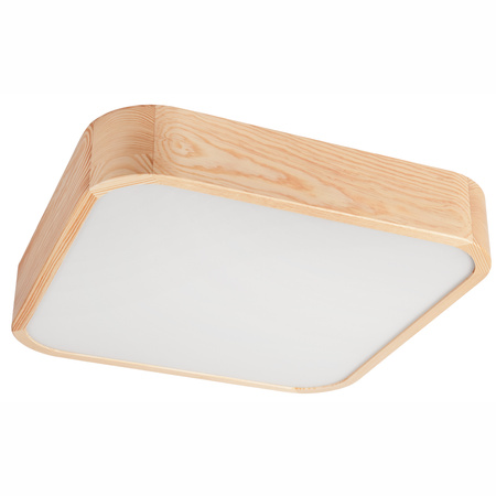 Plafond LED-Deckenleuchte GASPAR 4xE27 Quadratisch aus Holz LD-PD-11.2 Lamkur