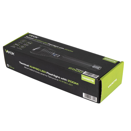 Taktische wiederaufladbare USB-Militär-LED-Taschenlampe 15W VA0075 Vayox