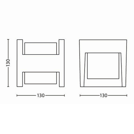Gartenleuchte LED-Wandleuchte ARBOR myGarden 4,5W 2700K IP44 Oben-Unten Anthrazit PHILIPS