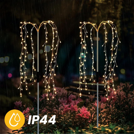 ADONIS 3000K LED Solar Garten Lampe Angetrieben Dekorativer Baum LUMILED