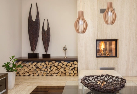 IKA 4171 Nowodvorski Holz E27 Hängende MDF Boho-Deckenleuchte