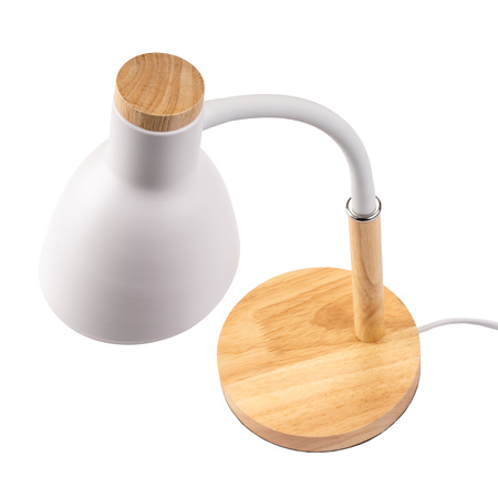 Schreibtischlampe Schule Zeichentisch Dekorativ E27 NIKO Weiß Lumiled