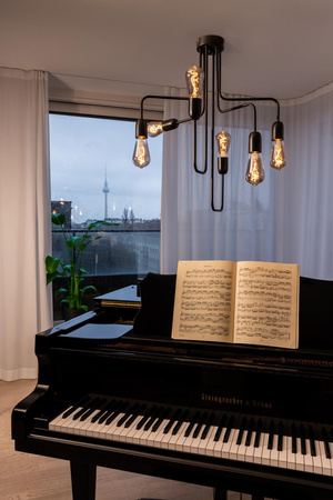 Dekorative Leuchtmittel E27 ST64 3,4W = 10W 100lm 1800K warm 320° Filament dimmbar OSRAM Vintage 1906