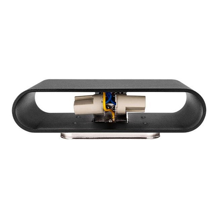 Wandsteckdose Aufbaulampe 2x G9 Schwarz Lisa Schwarz Masterled