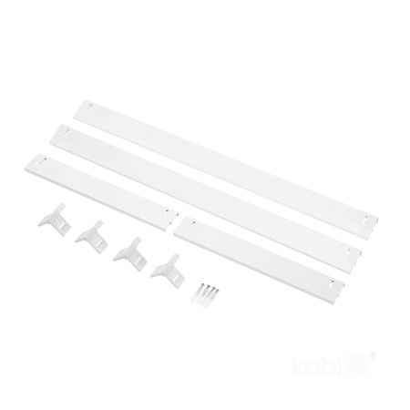 Aufputzrahmen 45mm für LED Panel 30x60cm Klik Weiß Kobi