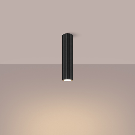 Tuba Spot Deckenleuchte GU10 Schwarz Carbon Deep Space SL.1570 Sollux