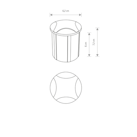 Garten-Überlaufleuchte PAT LED 8162 IP65 3W 3000K Schwarz Nowodvorski