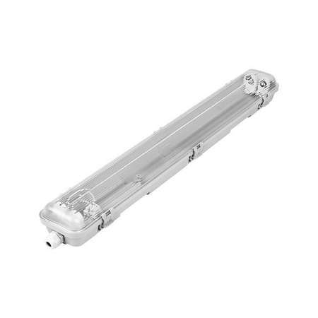 Flammenhemmend 2x T8 IP65 Transparent 60cm Masterled