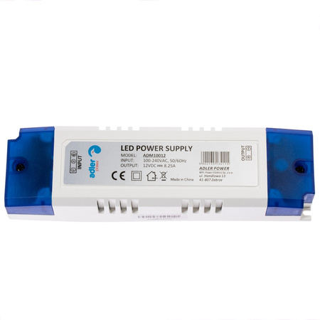 Konstantspannungs-LED-Netzteil 12V 100W 8,25A ADM10012 ADLER