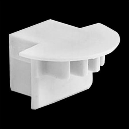 Endkappe für PDS4-K Profil mit Loch, Grau LUMILED