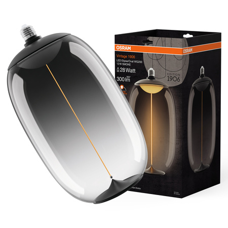 Dekorative LED-Glühbirne E27 12W = 28W 300lm 1800K Warm 320° Smoke Filament Dimmbar Vintage 1906 Osram