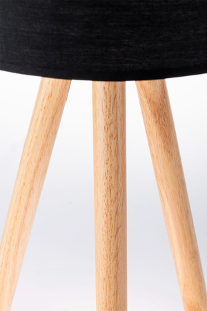 Stehlampe Tischlampe E27, Tripod mit Schirm Schwarz Höhenverstellbar CLARA LUMILED