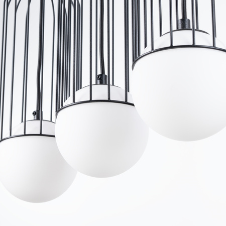 BRINA Hängeleuchte 3L 3xG9 Schwarz Modern SOLLUX