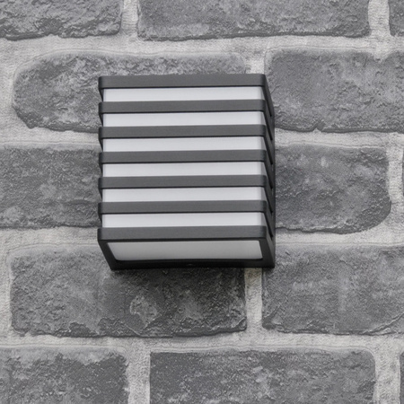 Außenwandleuchte Fassadenleuchte LED 4000K Square Black