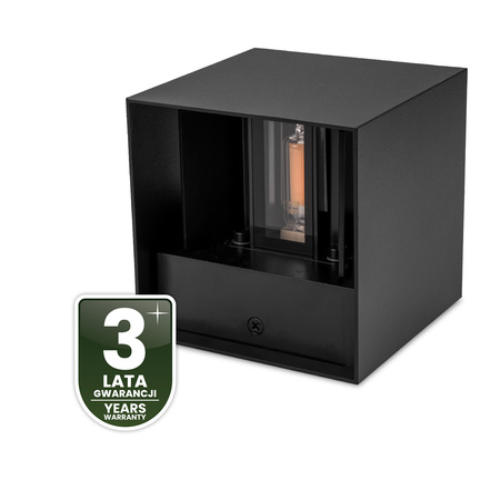 Wandleuchte Außen G9, Garten-Wandleuchte nach oben und unten verstellbar Schwarz PYXIS LUMILED