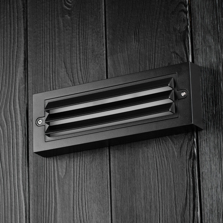 Gartenwandleuchte Elevation LED Wandleuchte 6W SCHWARZ POLA