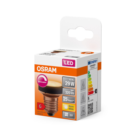 LED Reflektor Glühbirne E27 4.5W = 29W 320lm 2700K Warm 100° Dimmbar FLAT LAMP Osram