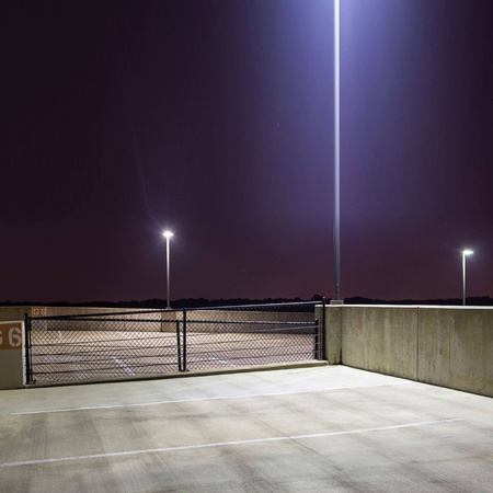 Solar LED Parkplatz Straßenlampe 5W 250lm 6500K IP65 Bewegungssensor + Griff + Fernbedienung