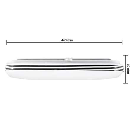 Plafond LED-Badezimmer Deckenleuchte Anbau 30W 2100lm 4000K neutralweiß 160° Rund Weiß IP44 Domin Masterled