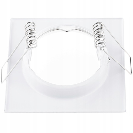 Einbaustrahler GU10, MR16 Einbauspot HALOGEN Quadrat Fest Weiß Blech PAVO LUMILED