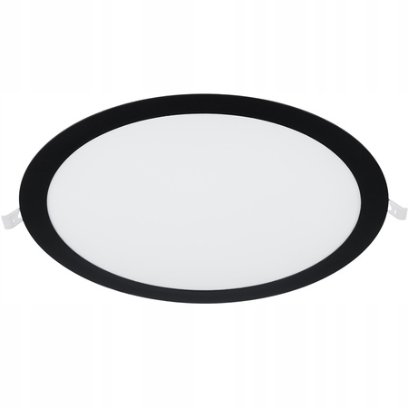 LED-Deckenpaneel 24W 4000K 1920lm 29cm runde Unterputzmontage schwarz ECOLIGHT