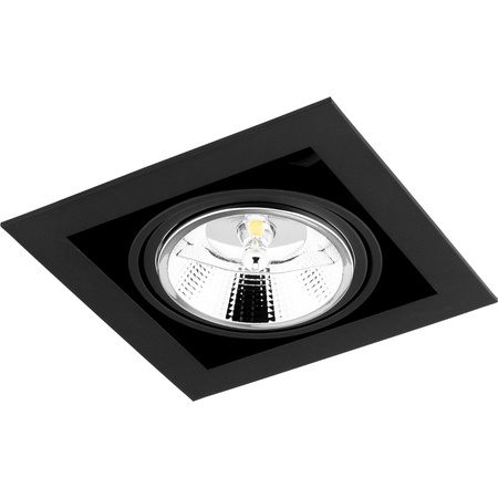 Einbaustrahler GU10, ES111 Einbauspot HALOGEN Quadrat beweglich Schwarz CANIS LUMILED