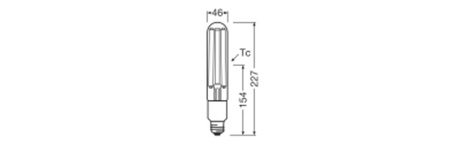 LED-Glühbirne E27 19.4W = 50W 3600lm 2700K Warm 360° IP65 Glühfaden Leistungsklasse Ledvance