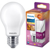 LED Lampe E27 A60 10,5 W = 100 W, 1521 lm, 2700 warmes Filament, milchig, PHILIPS, dimmbar