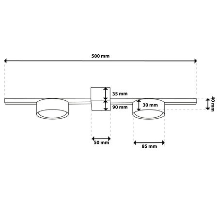 OVILO LED Halogen Deckenleuchte 2x GX53 Spot Wandleuchte Reflektor LUMILED