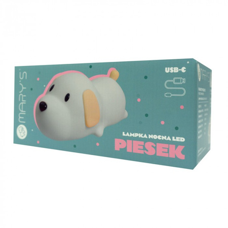Kinder LED-Nachtlicht 1.5W 3000-6500K Warm und Kalt USB Wiederaufladbar 1200mAh Weiß MARY'S DOG