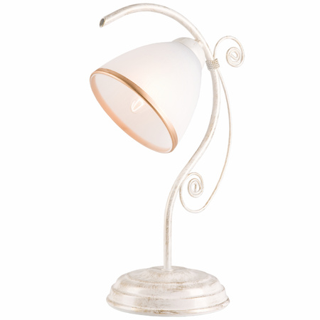 RETRO E27 Weiß Klassisch LN-1.51 Lamkur Schreibtisch Nachttischlampe