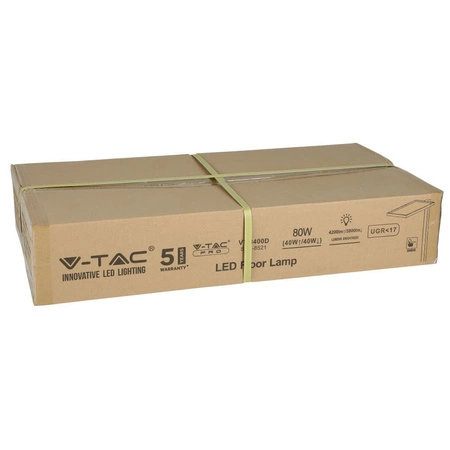 LED Stehlampe 80W 4000K Dimmbar Touch Silber VT-8400 V-TAC